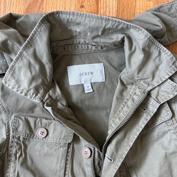 J.CREW Hunter Green Cotton Field Mechanic Military Utility Jacket - Picture 13 of 15